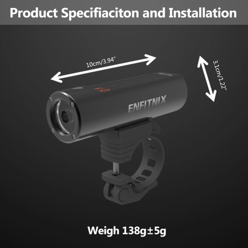 

2020 New Light Smart Headlights Enfitnix Navi600 USB Rechargeable Road Mountain Bike Smart Headlights for Bicycle Acces