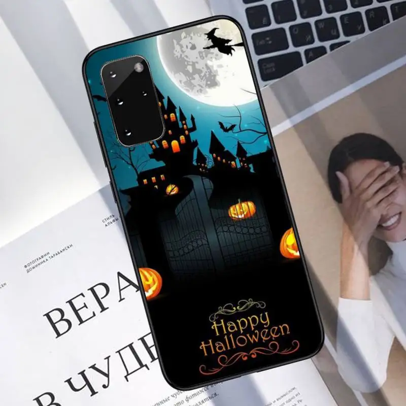 

Halloween pumpkin head Phone Case For Samsung galaxy S 7 8 9 10 20 edge A 6 10 20 30 50 51 70 note 10 plus