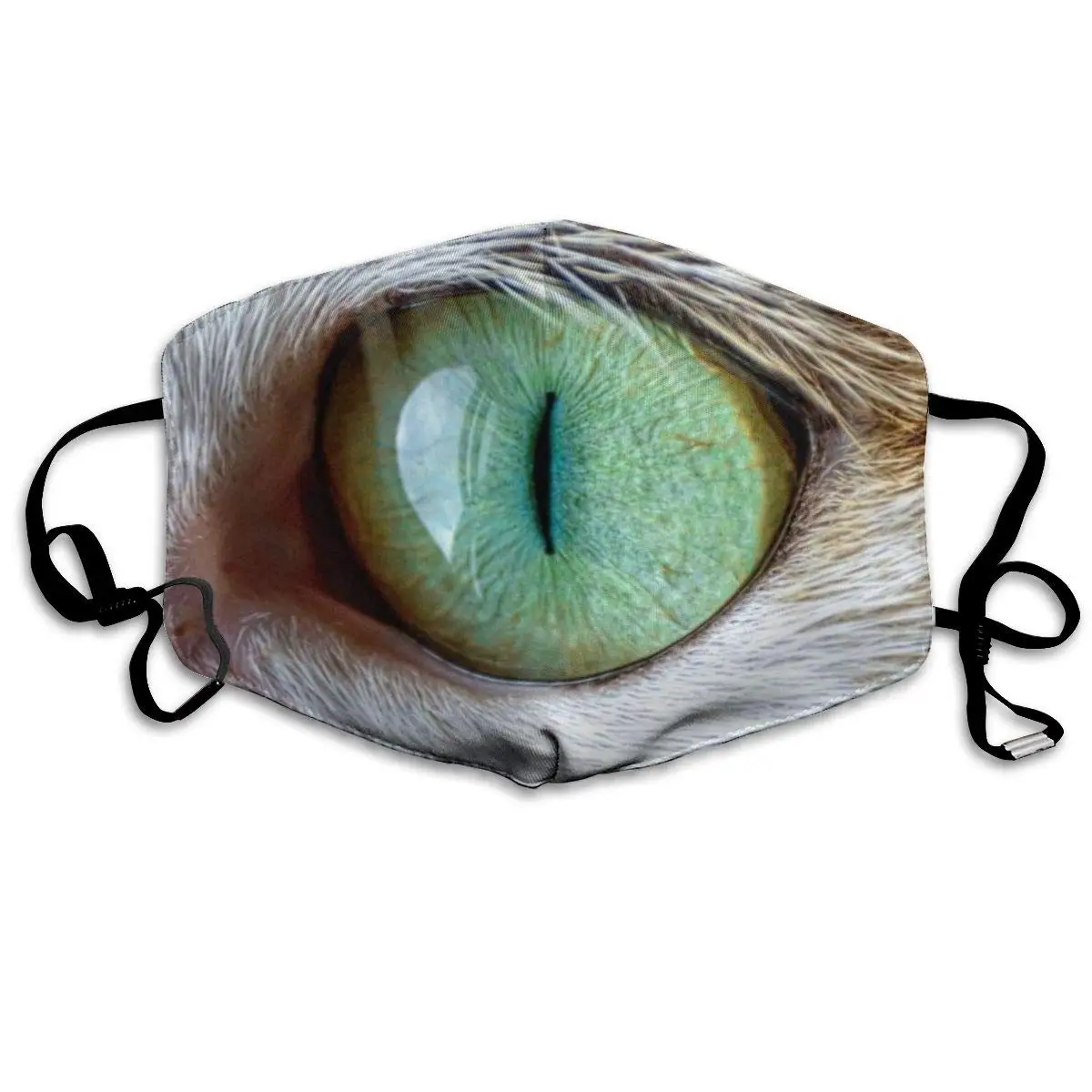 

Mouth Mask Green Cat's Eye Print Masks - Breathable Adjustable Windproof Mouth-Muffle, Camping Running for Women and Men