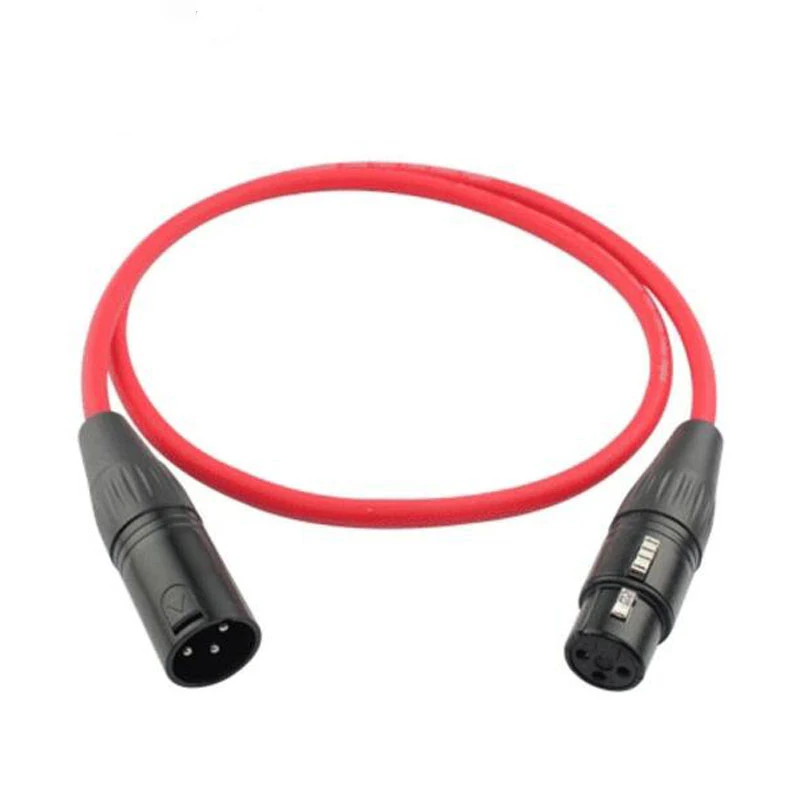 Кабель XLR штырь гнездо M/F 3 контактный аудио кабель OFC фольга + Плетеный