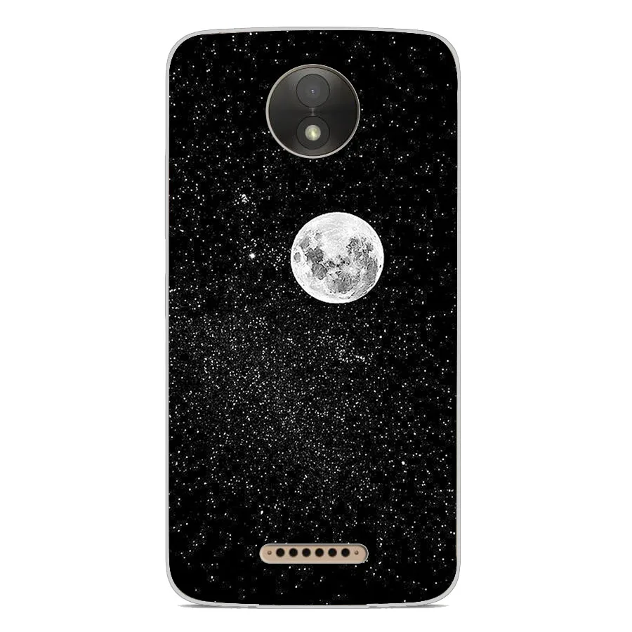 Ciciber Moon для Motorola Moto C Z2 Z3 ONE G4 G5 G5S G6 P30 E3 E4 E5 Plus Play Power X4 M Мягкие силиконовые прозрачные