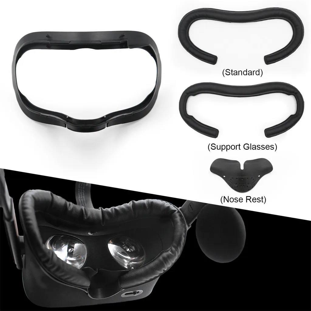 PU Leather Face Protection Cotton Eye Mask Bottom Support Nose Support Accessory Kit for Oculus Rift For Oculus Rift VR Headset