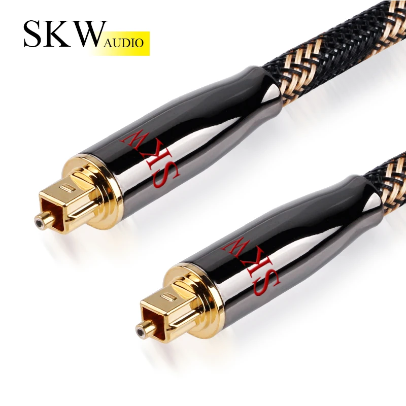 Цифровой оптический кабель SKW 5 1 SPDIF аудиокабель Toslink для /1 м/2 м/3 м/5 м усилителя Xbox