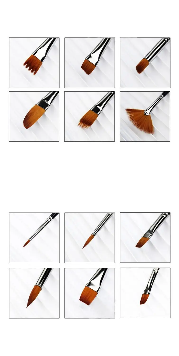 

12-piece Brush Set Watercolor Acrylic Cane Oil Brush Multi-bristle Style Elastic Nylon Digital Painting Brush Watercolor Art