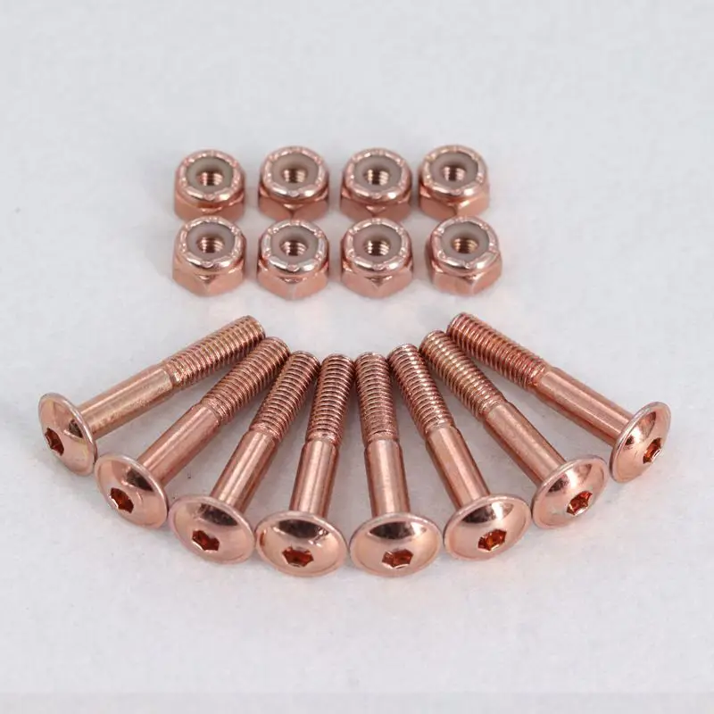 Набор из 24 сменных болтов с плоской головкой для скейтборда грузовиков монтажных