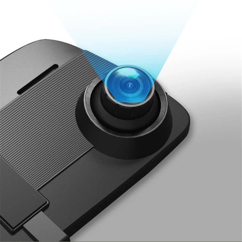 Видеорегистратор с двойным объективом 4 5 дюйма зеркало заднего вида камера