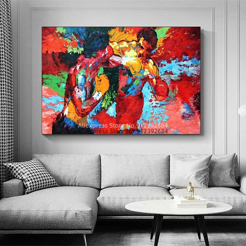 Рокки Бальбоа против Аполлона Кредо фильм Искусство стены на холсте современный