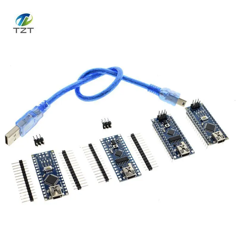 Мини-usb с контроллером загрузчика Nano 3,0 совместимый для Arduino CH340 usb-драйвер 16 МГц NANO V3.0 Atmega328 MCU