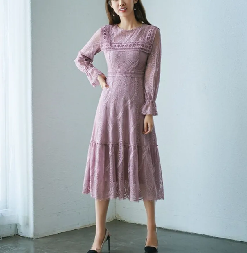 HAMALIEL модные элегантные женские кружевные платья для девочек высокое качество