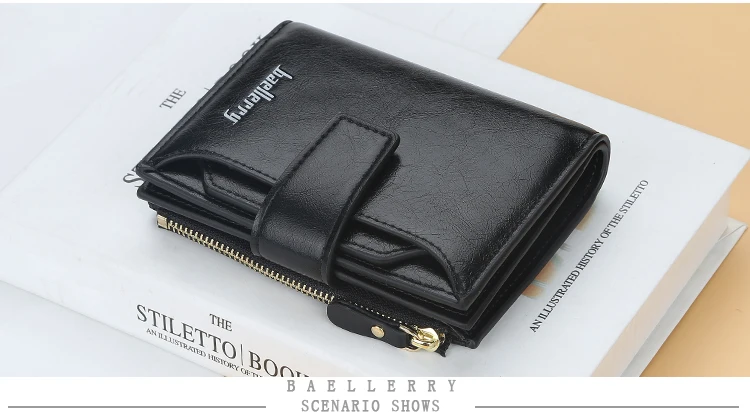 Wallet Women Zipper Leather Hasp Small and Slim Coin Pocket Purse Women Wallets Cards Holders Luxury Brand Wallets men Purse