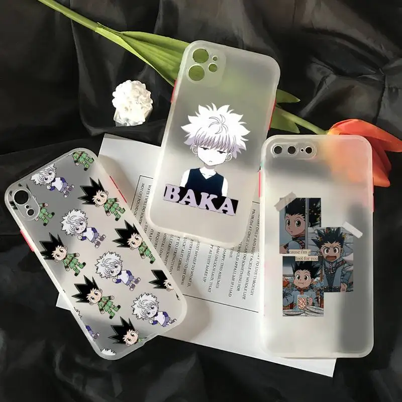 

hunter x hunter anime Phone Case matte transparent For iphone 7 8 11 12 plus mini x xs xr pro max cover