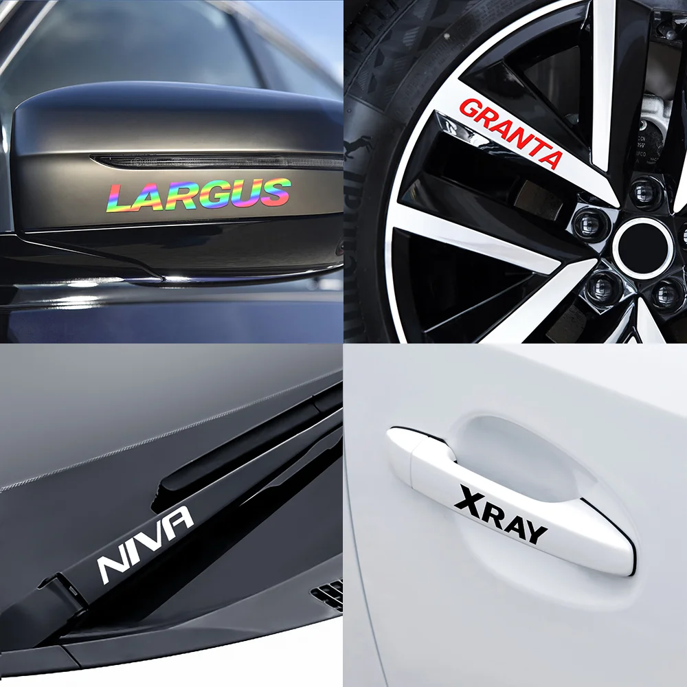 4 шт. автомобильный дизайн зеркала декоративная ручка обода колеса двери