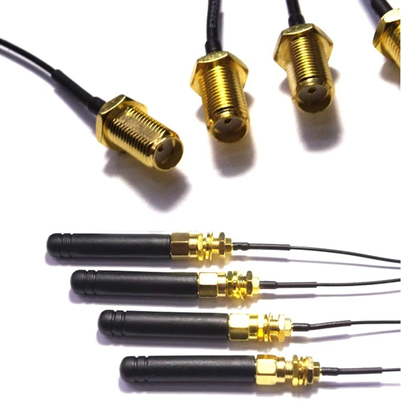 

4Pcs For Lora Antenna 868-915Mhz,U.Fl Ipex To Sma Connector Pigtail Antenna 3Dbi For Wifi Esp32 Lora Module And Internet Of Thin