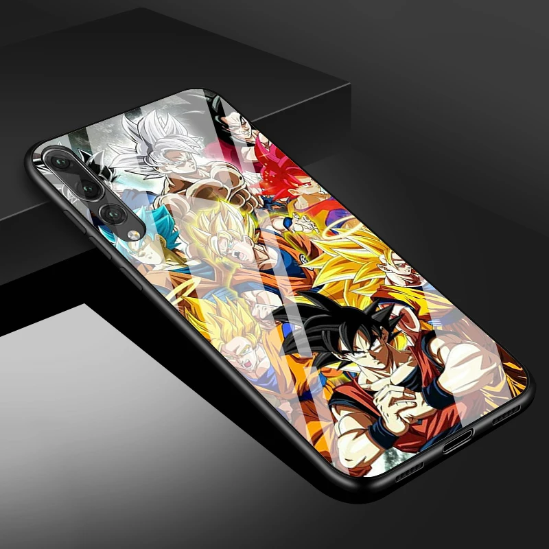 DRAGON BALL Z Super Tempered Glass Phone Case For Huawei P20 P30 lite P20 P30 PRO MATE20 lite MATE20PRO Honor 10