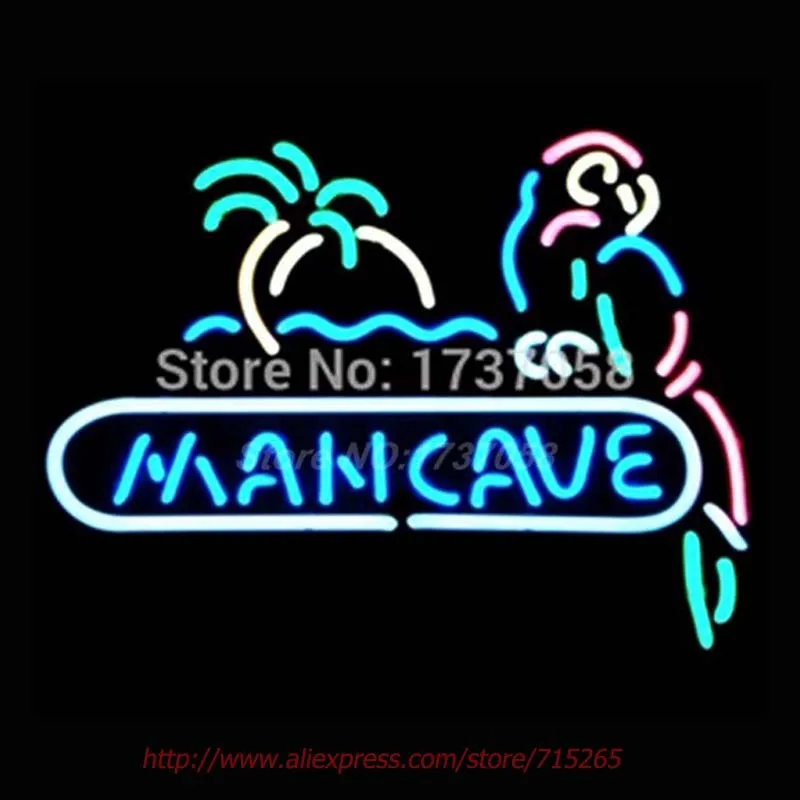 MANCAVE Parrot неоновый светильник стеклянная трубка неоновая лампа для комнаты