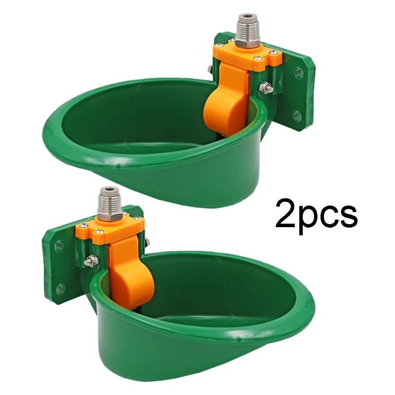

2 Pcs Automatic Farm Sheep Water Bowls Waterer Livestock Colt Calves Drinking