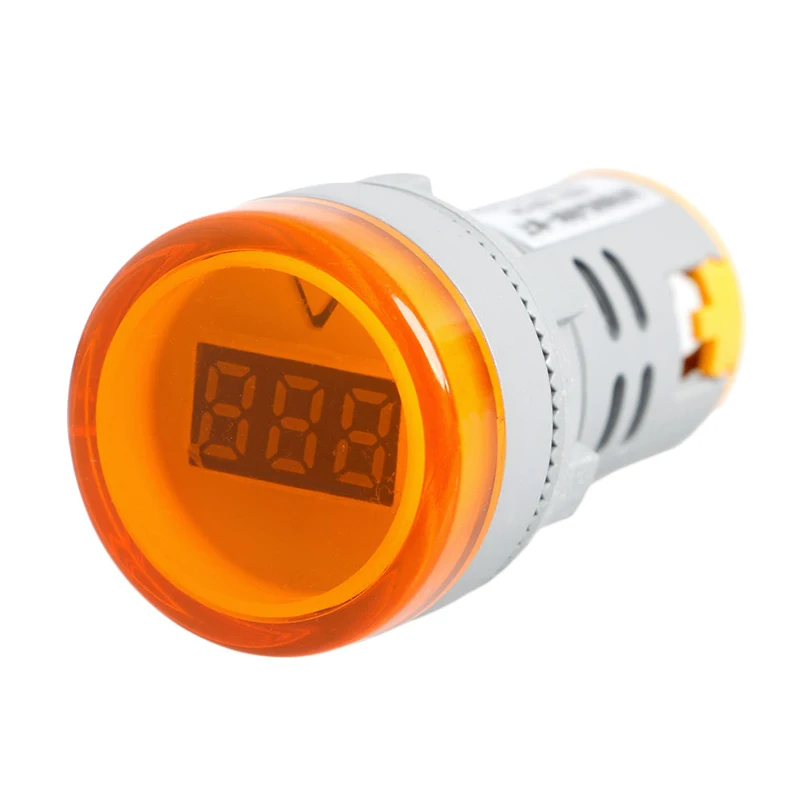 

Y1UU New 22 MM AC 60V-450V Digital Display Voltmeter Lights Combo Indicator