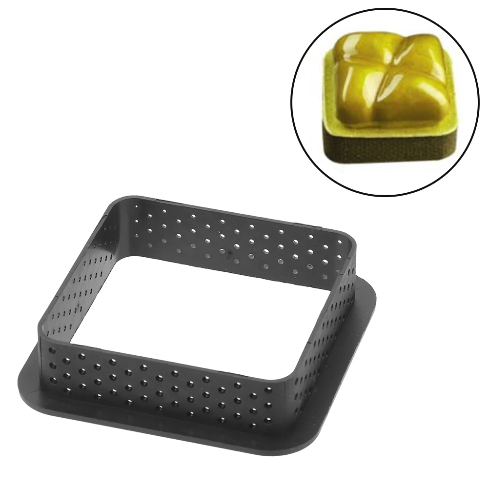 

Cake Mold Round Heart Square Shape Tart Ring Mold French Dessert Bakeware Cutter 1PCS Perforated Mousse Circle Non Stick