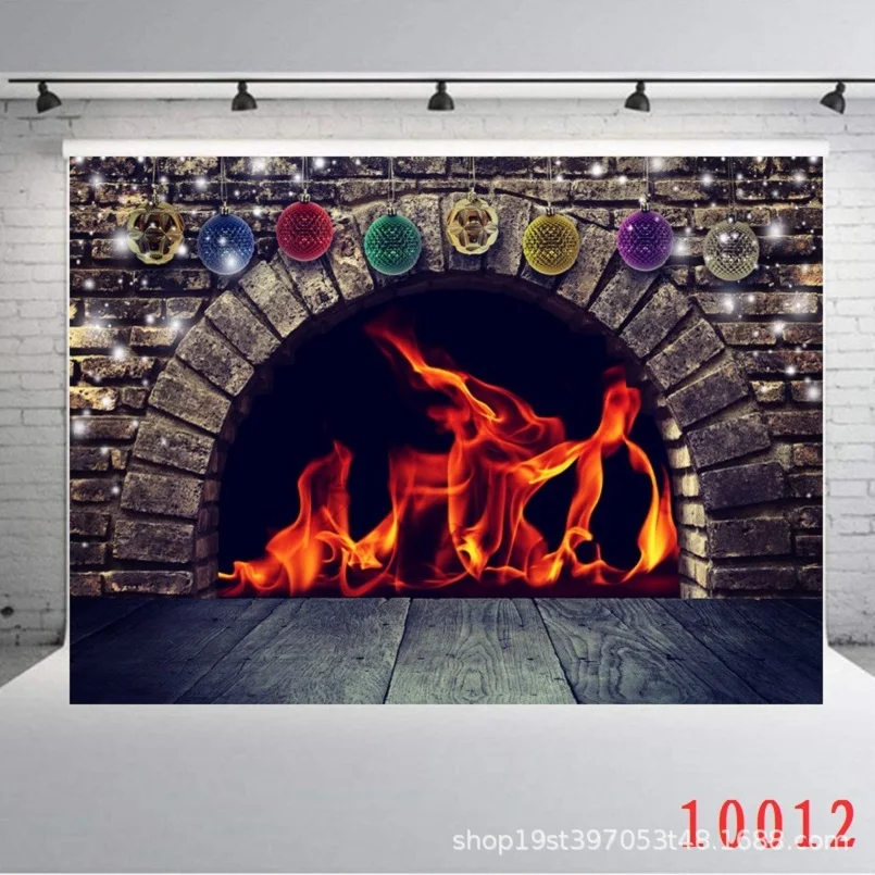 Реквизит для фотосъемки Nitree Виниловый фон Новогодняя Рождественская тема