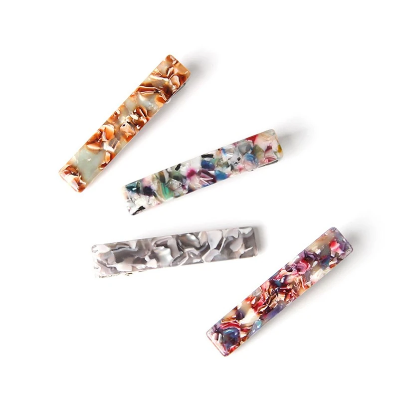 Новые модные заколки для волос из смолы и ацетата женские девочек подарки