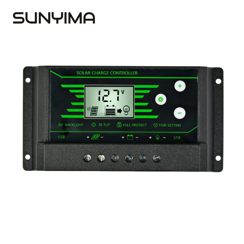 Контроллер заряда солнечной батареи SUNYIMA 30 А ШИМ регулятор панели двойной USB 5 В
