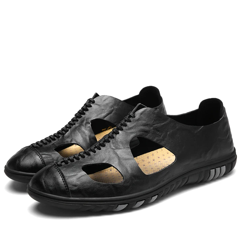 

heren summer sandel hombre masculino verano transpirables rasteira deportivas cuero sandalia 2020 beach sandales sandalet man