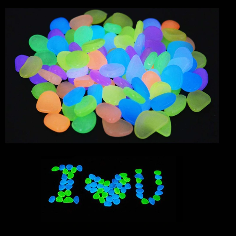 Светится в темноте светящиеся галечные камни для дня рождения свадьбы