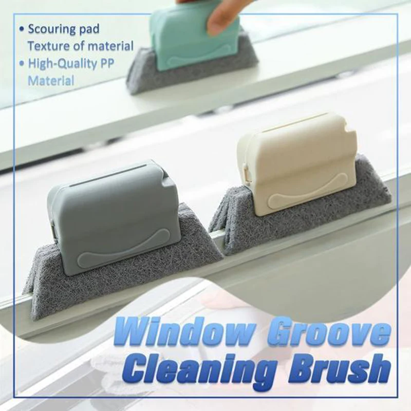 

Creative Window Groove Cleaning Brush Hand-held Crevice Cleaner Tools for Door Window Slides and Gaps lpfk Cleaning Brushes New
