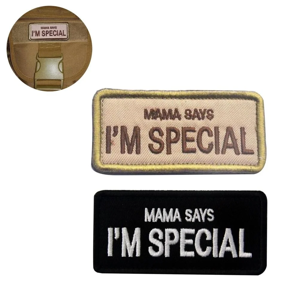I Love MAMA говорит Im специальная вышивка патч нарукавная нашивка в стиле милитари