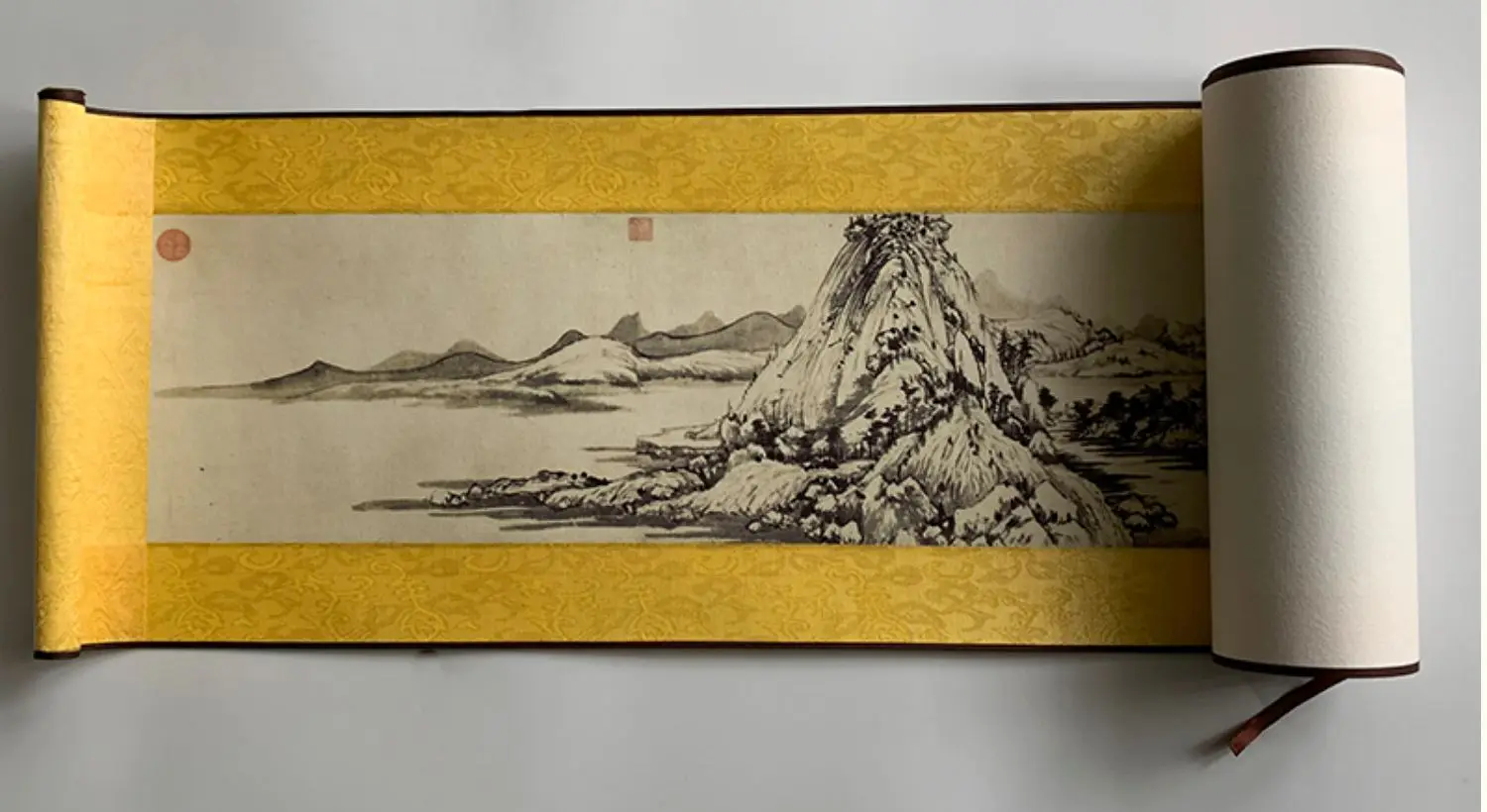 Китайская каллиграфия Long Fu Chun Shan Ju Tu пейзаж копия известной живописи панорамная