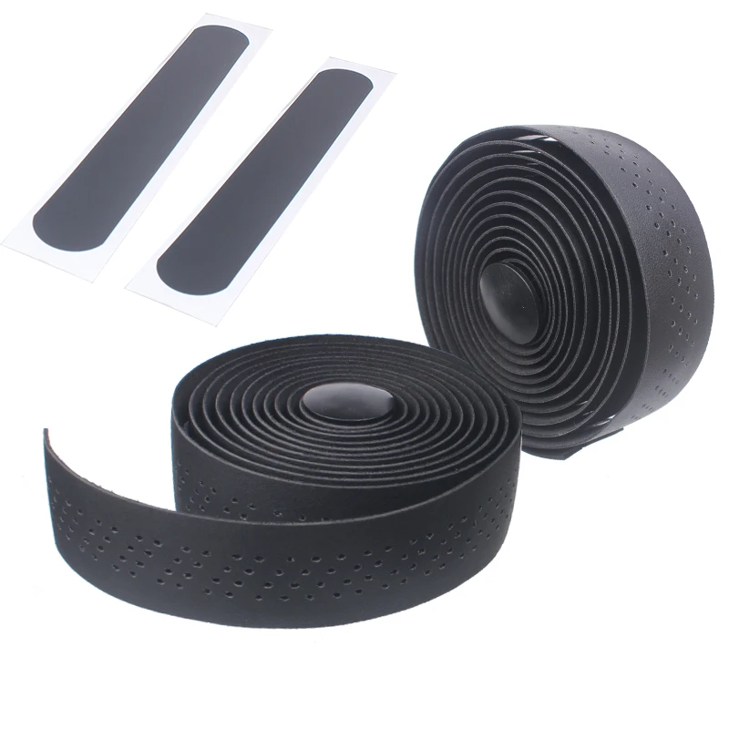 

RACEWORK Bicycle Handlebar Tape Road Bike PU Leather Perforated Belt Breathable Soft Bike Handlebar Tape