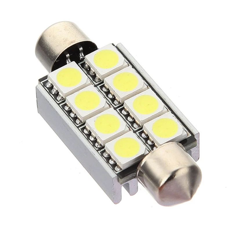 42 мм 8 SMD 5050 LED CANBUS безотказный номерной знак чисто белый свет лампа для чтения