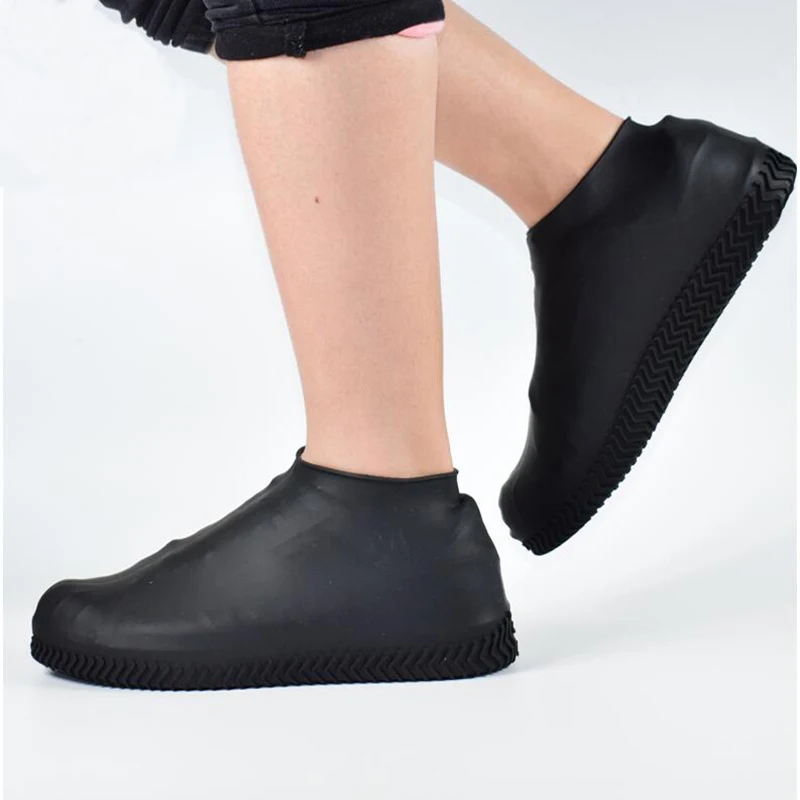 

Silicone Overshoes Reusable Waterproof Rainproof Men Shoes Covers Rain Boots Non-slip Washable Unisex Wear-Resistant Recyclable