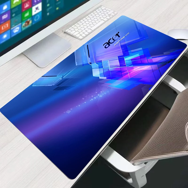 

Acer logo DIY Large Mouse Pad Persian Carpet Laptop Pc Gamer Keyboard Mousepad Edge White Tassel Rubber Table Mat for Pet