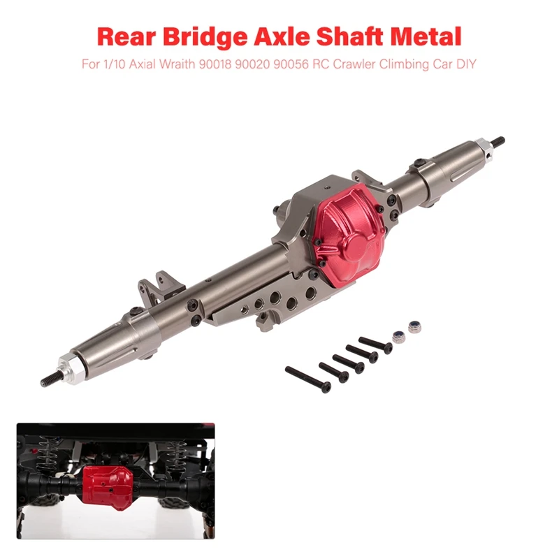 

Metal RC Car Rear Axle 1/10 RC Rock Crawler for Axial WRAITH 90018 90020 90045 RR10 90048 90053 RC Parts