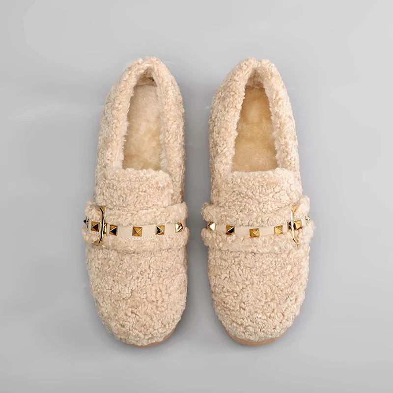 Весенняя повседневная женская обувь в горошек бархатные женские лоферы из