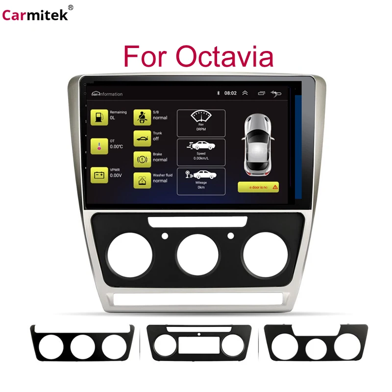 Автомагнитола Carmitek S1 для Skoda Octavia 2 A5 2008 2010 2011 2012 2013 мультимедийный