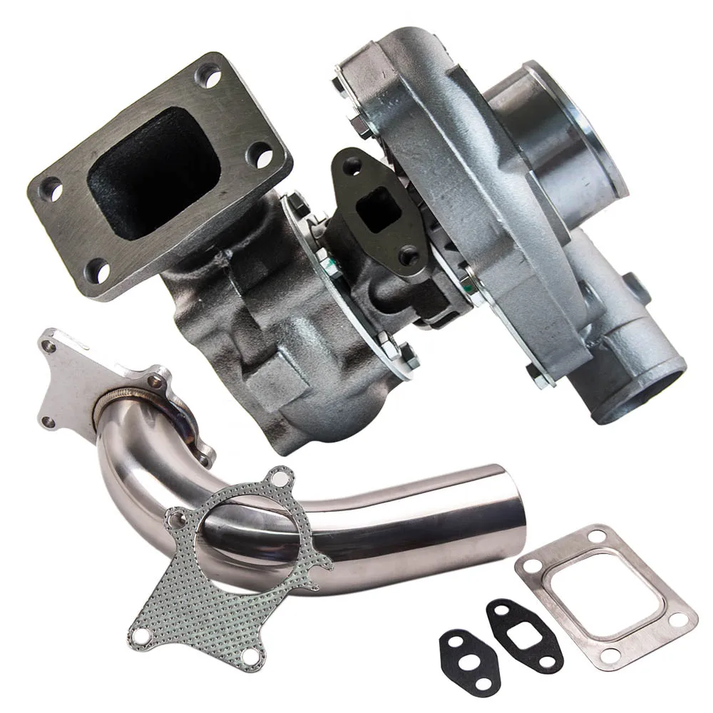 . 63 A/R STAGE III T04E T3 T4 44 TRIM TURBOCHARGER + Downpipe из нержавеющей стали 2 5''|Турбонагнетатели и