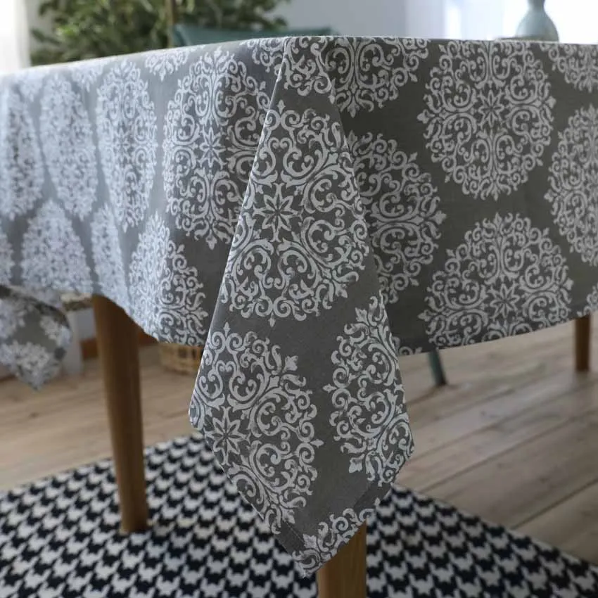 Grey Disc Europe Modern Style Table Runner Cloth Cushion Cover Placemat Photography Tablecloth Hotel Home Tischdecke | Дом и сад