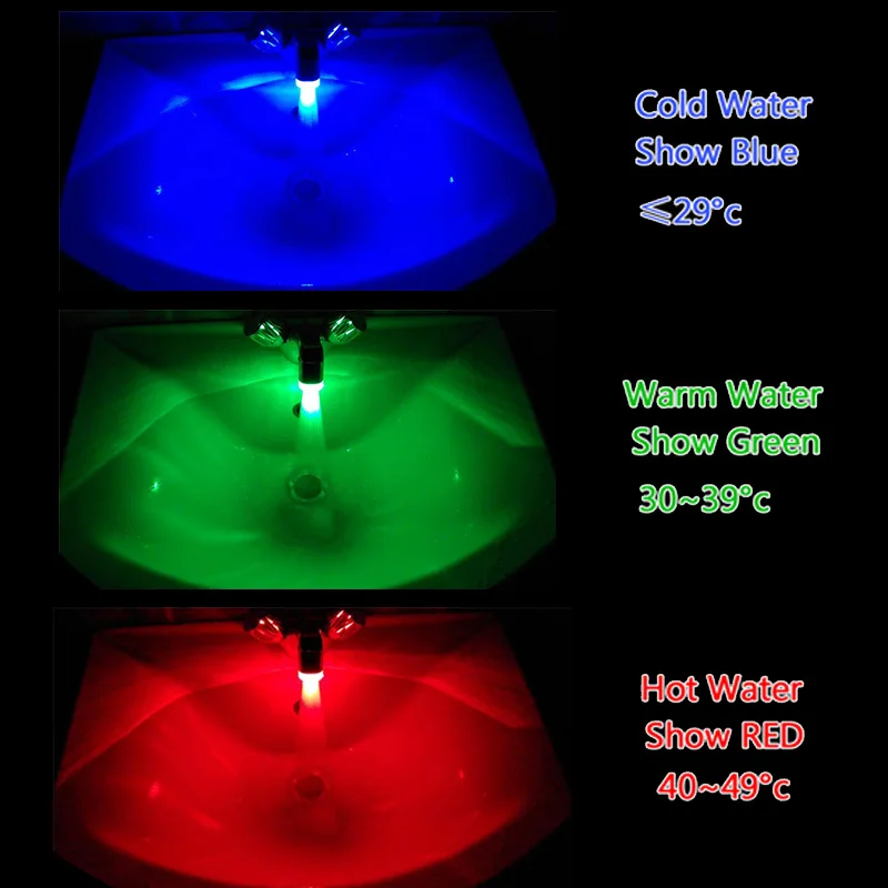 Смеситель для воды со светодиодный Ной подсветильник кой 3-7 цветов | Обустройство