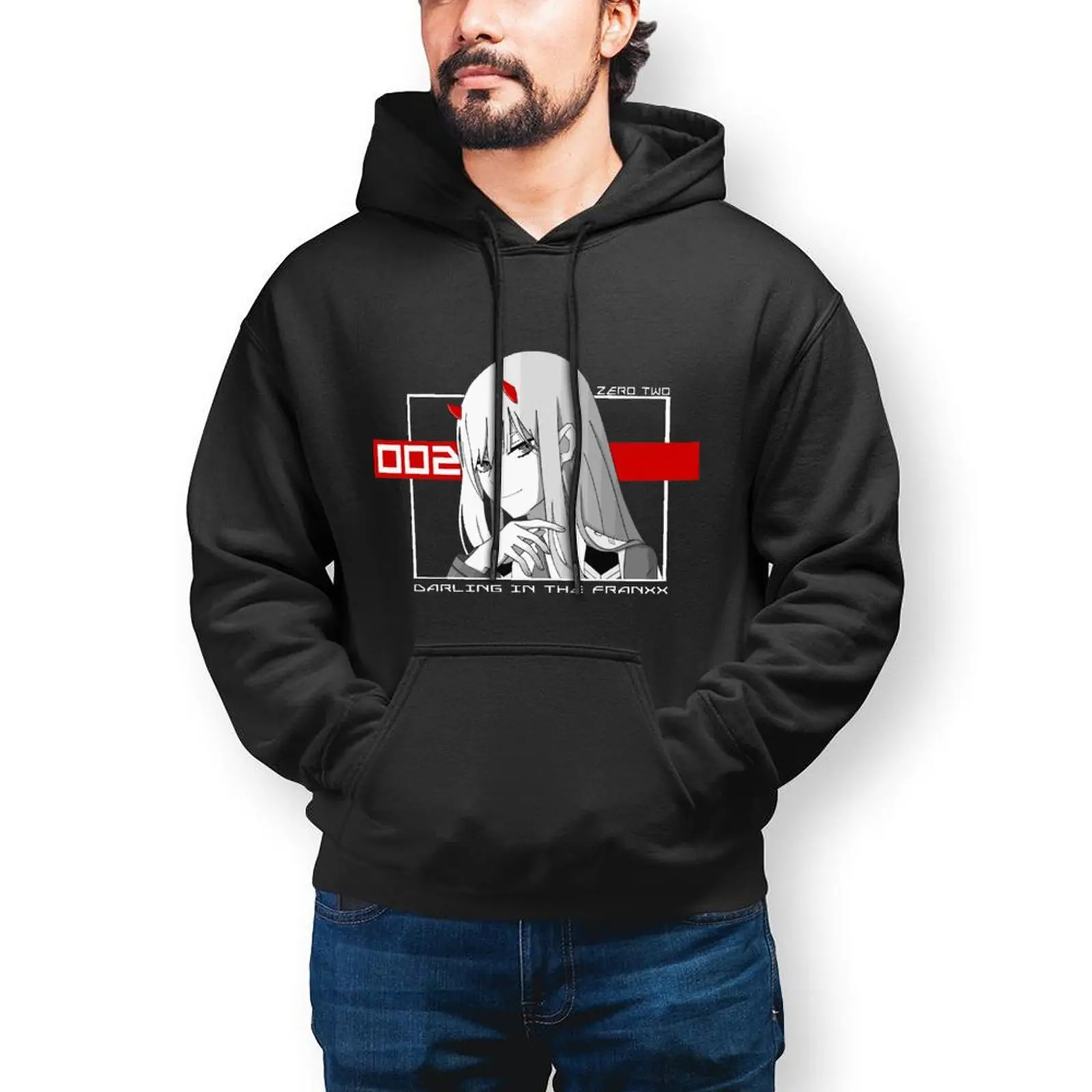 

Толстовка Dear In The Franxx, красивые длинные хлопковые толстовки, Мужская зимняя уличная одежда, пуловер, толстовка XXL