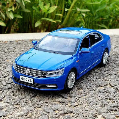 1:32 Сплав оттягивающий автомобиль, высокая имитация Passat, deicast металлическая модель, 6 открытая дверная игрушка транспортные средства, музыкальные и мигающие