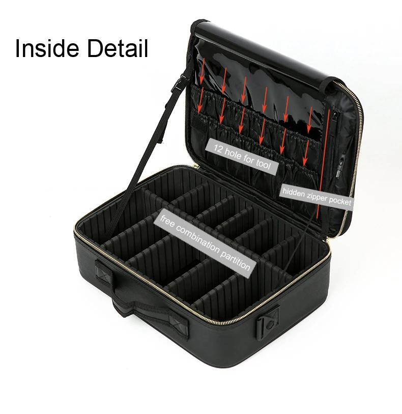 Новый профессиональный органайзер для макияжа дорожный косметический чехол