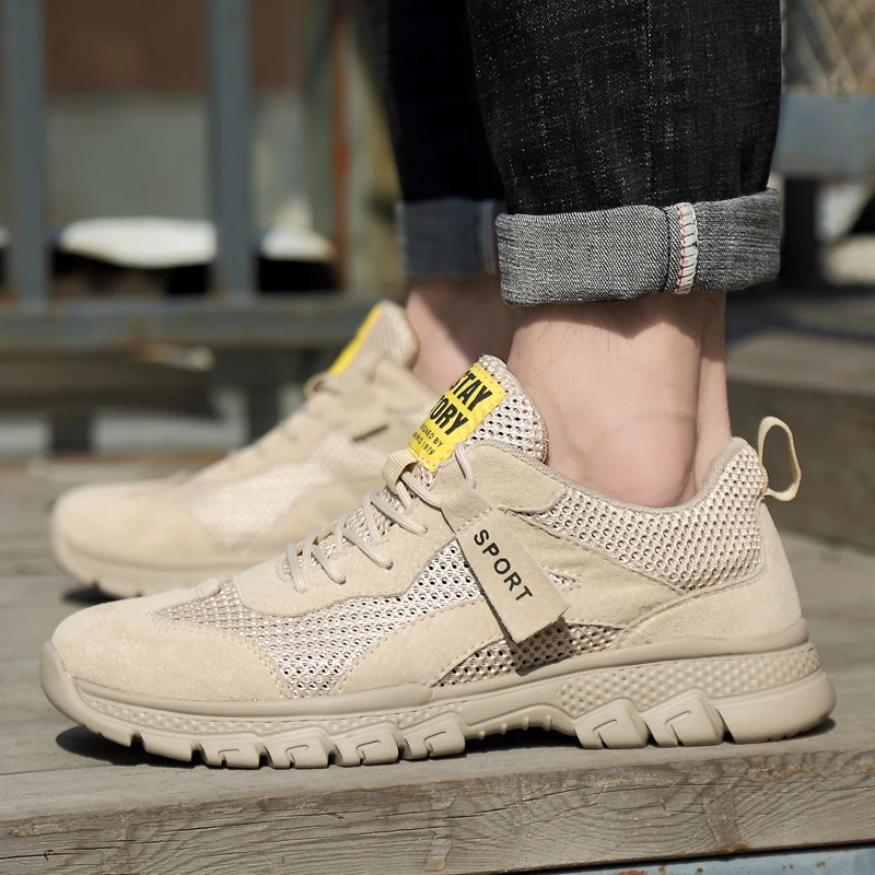 

Men Shoes Breathable Outdoor Sports Wearproof fashion Sneakers flat men mesh shoes trend men shoes Lightweight Soft sneakers men