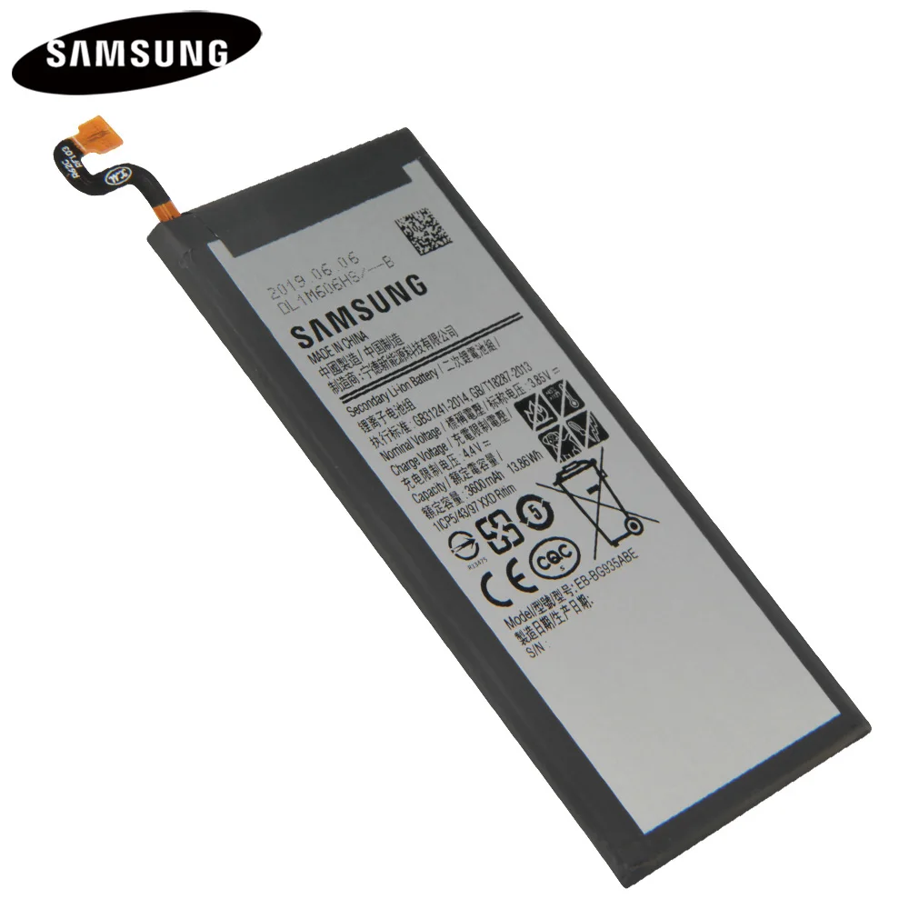 Подлинный оригинальный аккумулятор для телефона EB BG935ABE BG935ABA Samsung GALAXY S7Edge S7 Edge G9350