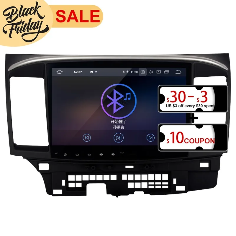 Android 8 0 64 ГБ для Mitsubishi Lancer 10 CY 2007 автомобильный GPS-навигатор Carplay Авторадио Стерео