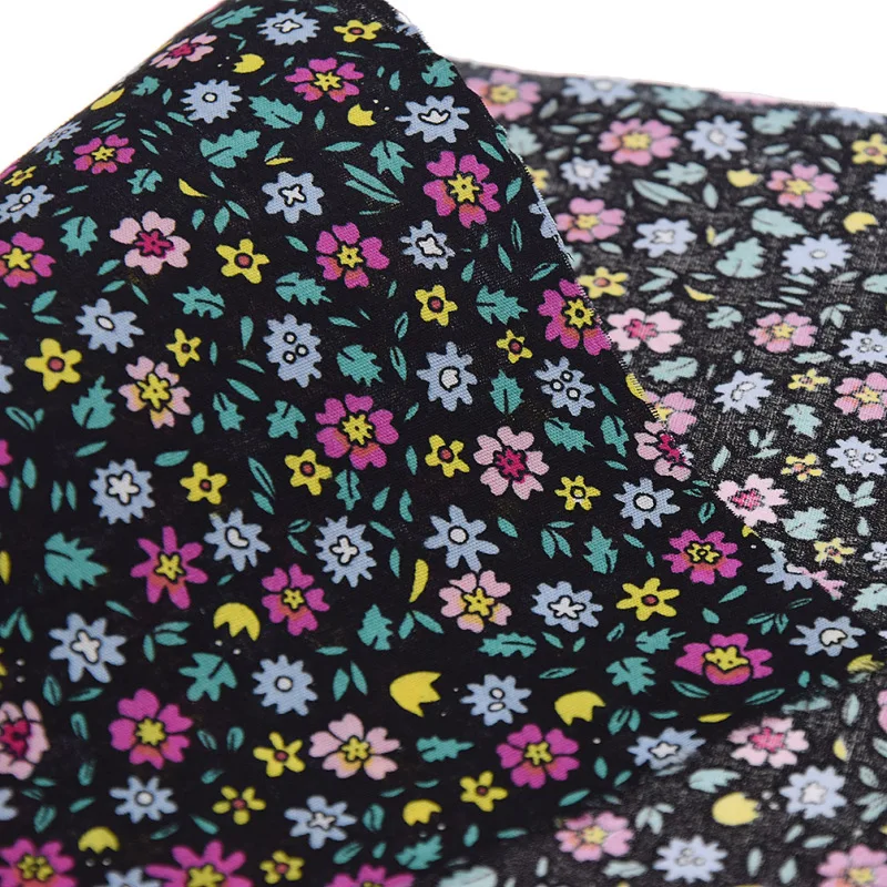 Хлопковая ткань А4 с винтажным цветочным принтом сделай сам лоскутное шитье