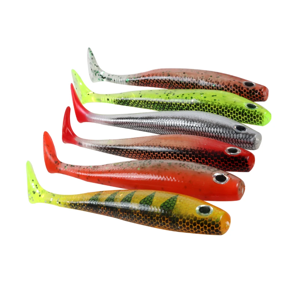 4 шт приманки для рыбалки мягкие 115 мм 11 г силиконовые бас щука Minnow Swimbait Пластик