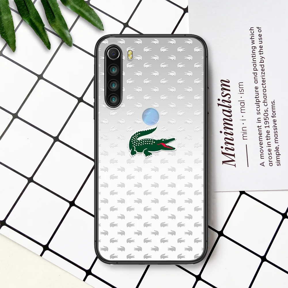 

French Luxury Brand LACOETE Phone Case For Xiaomi Redmi Note 7 8 8T 9 9S 4X 7 7A 9A K30 Pro Ultra black Hoesjes Fashion