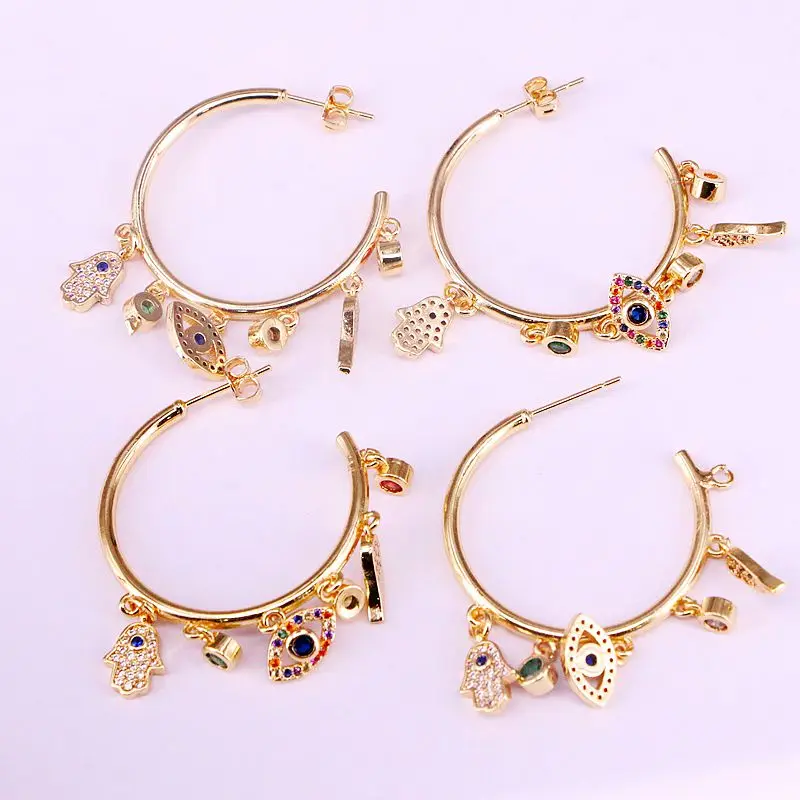 4 пары модные круглые серьги высшего качества ювелирные изделия гвоздики с